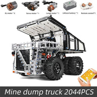 Thumbnail for Building Blocks Tech MOC RC Custom Mining Dump Truck Bricks Toys 13170 - 2