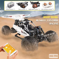 Thumbnail for Building Blocks Tech MOC RC Desert Racing Buggy Truck Bricks Toy 18001 Construction Set Toys - 14