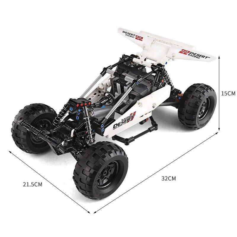 Building Blocks Tech MOC RC Desert Racing Buggy Truck Bricks Toy 18001 Construction Set Toys - 2