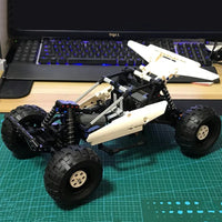 Thumbnail for Building Blocks Tech MOC RC Desert Racing Buggy Truck Bricks Toy 18001 Construction Set Toys - 13