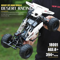 Thumbnail for Building Blocks Tech MOC RC Desert Racing Buggy Truck Bricks Toy 18001 - 8