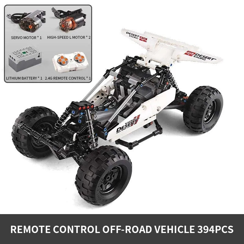 Building Blocks Tech MOC RC Desert Racing Buggy Truck Bricks Toy 18001 Construction Set Toys - 6