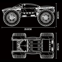 Thumbnail for Building Blocks Tech MOC RC Giant Monster Buggy Truck Bricks Toys 18025 Construction Set Toys - 2