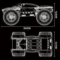 Thumbnail for Building Blocks Tech MOC RC Giant Monster Buggy Truck Bricks Toys 18025 - 2