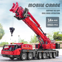 Thumbnail for Building Blocks Tech MOC RC Heavy GMK Mobile Crane Truck Bricks Toy 17013 - 9