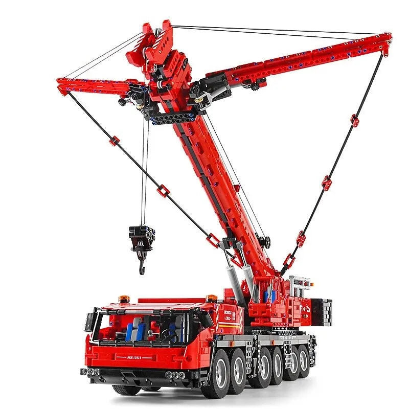 Building Blocks Tech MOC RC Heavy GMK Mobile Crane Truck Bricks Toy 17013 - 1