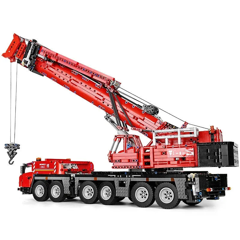 Building Blocks Tech MOC RC Heavy GMK Mobile Crane Truck Bricks Toy 17013 - 4