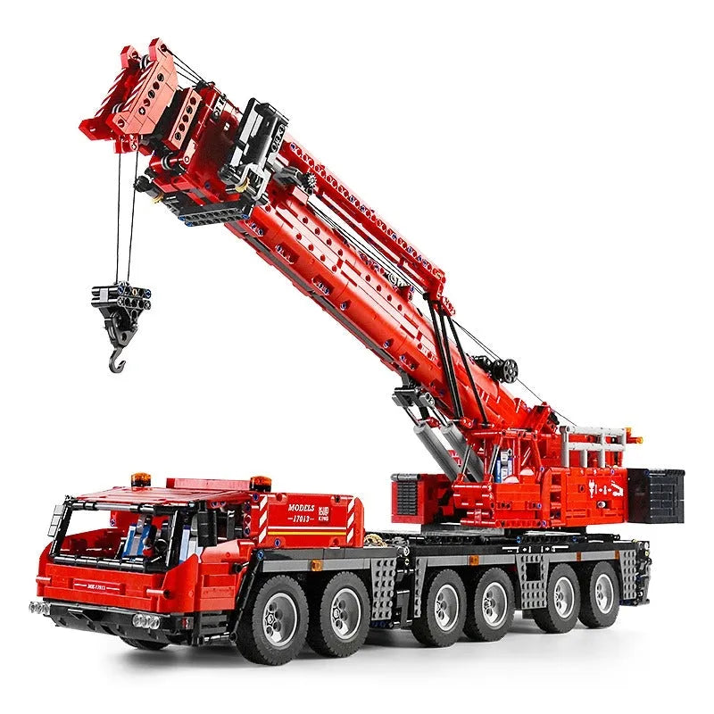 Building Blocks Tech MOC RC Heavy GMK Mobile Crane Truck Bricks Toy 17013 - 3