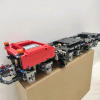 Thumbnail for Building Blocks Tech MOC RC Heavy GMK Mobile Crane Truck Bricks Toy 17013 - 12