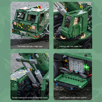 Thumbnail for Building Blocks Tech MOC RC Heavy Truck Armored Recovery Crane G-BKF Bricks Toy - 4