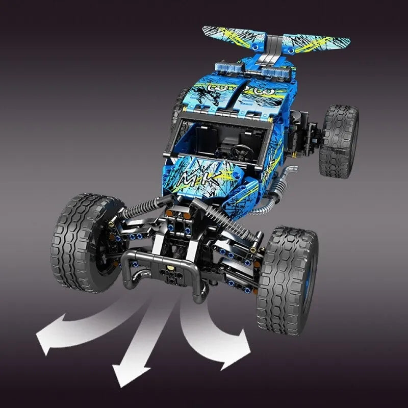 Building Blocks Tech MOC RC Hurricane Climbing Buggy Truck Bricks Toy 18019 Construction Set Toys - 4