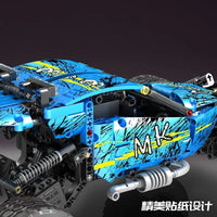 Thumbnail for Building Blocks Tech MOC RC Hurricane Climbing Buggy Truck Bricks Toy 18019 Construction Set Toys - 5