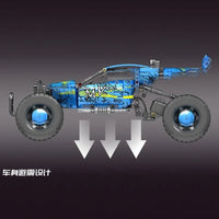 Thumbnail for Building Blocks Tech MOC RC Hurricane Climbing Buggy Truck Bricks Toy 18019 Construction Set Toys - 8