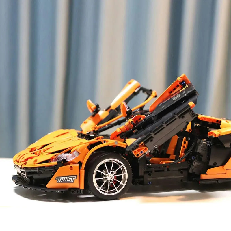 Building Blocks Tech MOC RC McLaren P1 Racing Hypercar Bricks Toy 13090 - 16