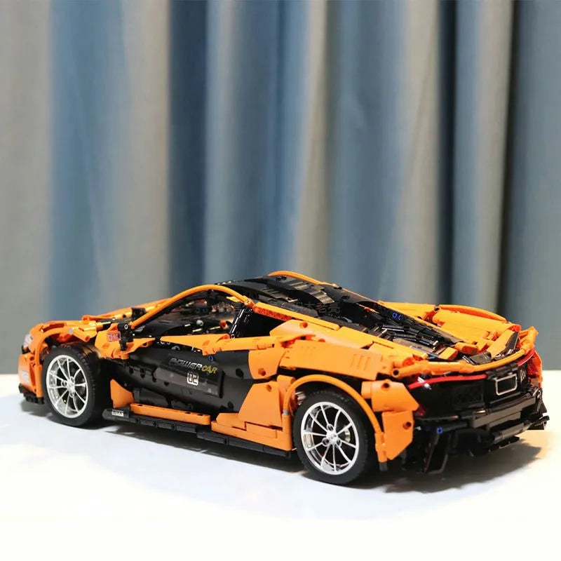 Building Blocks Tech MOC RC McLaren P1 Racing Hypercar Bricks Toy 13090 - 11