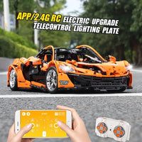 Thumbnail for Building Blocks Tech MOC RC McLaren P1 Racing Hypercar Bricks Toy 13090 - 9