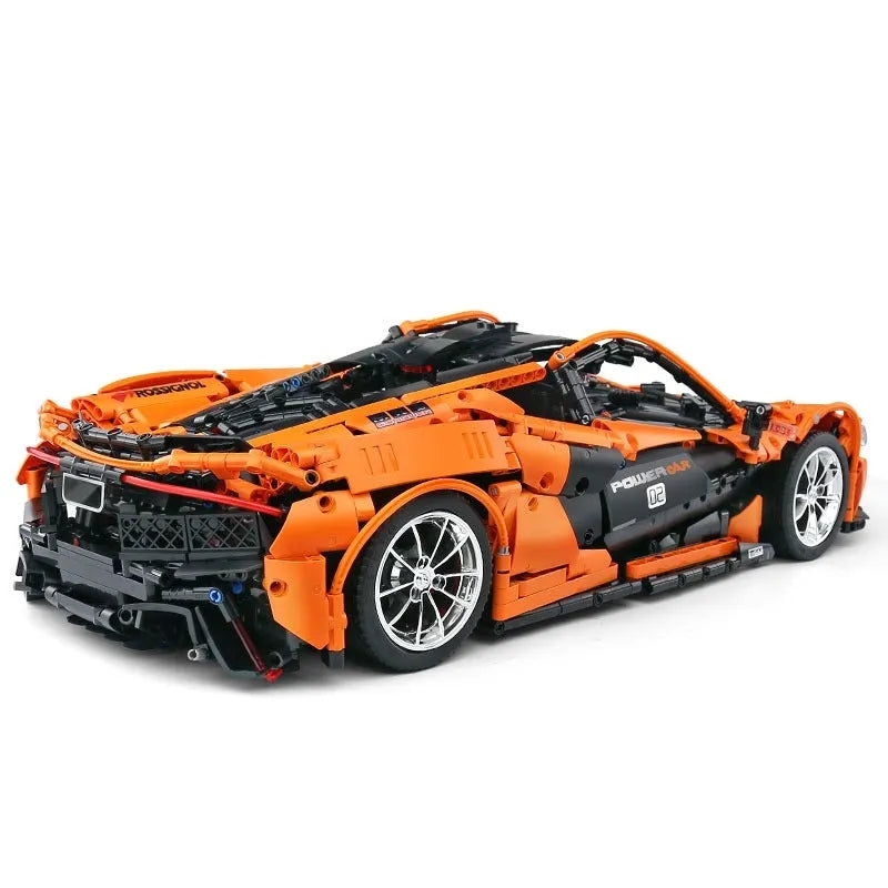 Building Blocks Tech MOC RC McLaren P1 Racing Hypercar Bricks Toy 13090 - 5