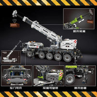 Thumbnail for Building Blocks Tech MOC RC Mobile Lifting Crane Truck Bricks Toys 17034 - 5