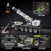 Thumbnail for Building Blocks Tech MOC RC Mobile Lifting Crane Truck Bricks Toys 17034 - 15