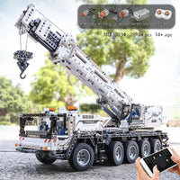 Thumbnail for Building Blocks Tech MOC RC Mobile Lifting Crane Truck Bricks Toys 17034 - 11