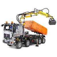 Thumbnail for Building Blocks Tech MOC RC Motorized Arocs 3245 Truck Bricks Toys 19007 Construction Set Toys - 8