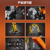 Thumbnail for Building Blocks Tech MOC RC Motorized Arocs 3245 Truck Bricks Toys 19007 Construction Set Toys - 11