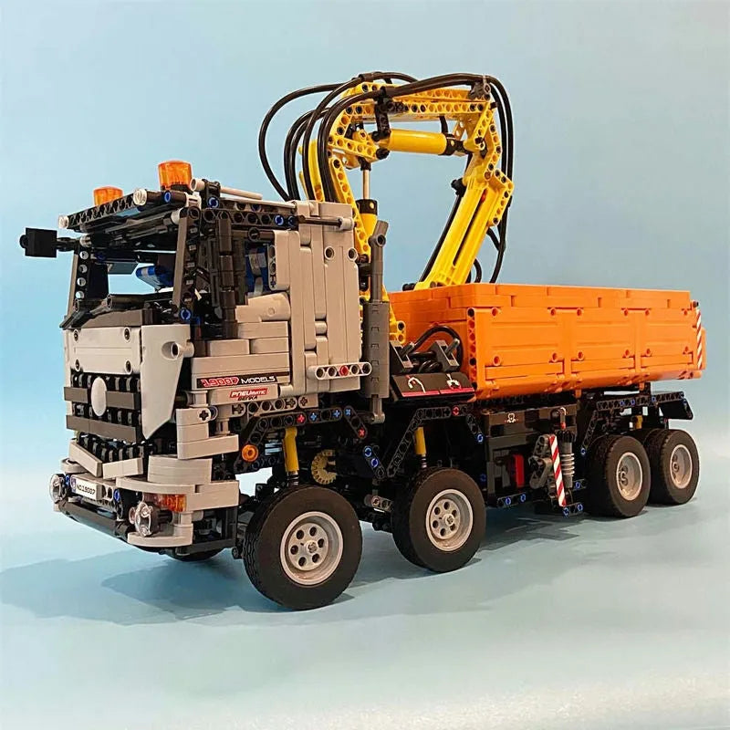 Building Blocks Tech MOC RC Motorized Arocs 3245 Truck Bricks Toys 19007 - 16