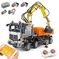 Thumbnail for Building Blocks Tech MOC RC Motorized Arocs 3245 Truck Bricks Toys 19007 - 1
