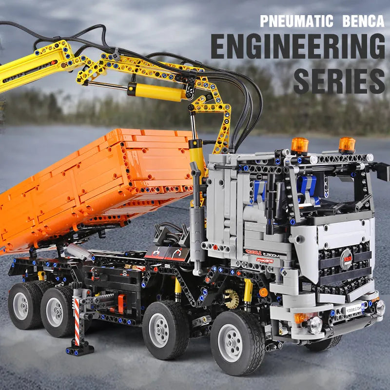 Building Blocks Tech MOC RC Motorized Arocs 3245 Truck Bricks Toys 19007 Construction Set Toys - 3
