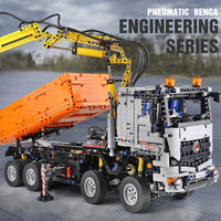 Thumbnail for Building Blocks Tech MOC RC Motorized Arocs 3245 Truck Bricks Toys 19007 Construction Set Toys - 3