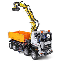 Thumbnail for Building Blocks Tech MOC RC Motorized Arocs 3245 Truck Bricks Toys 19007 Construction Set Toys - 9