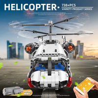 Thumbnail for Building Blocks Tech MOC RC Motorized Heavy Lift Helicopter Bricks Toy 15012 - 4