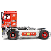 Thumbnail for Building Blocks Tech MOC RC Motorized Heavy Racing Truck Bricks Toy 13152 - 5