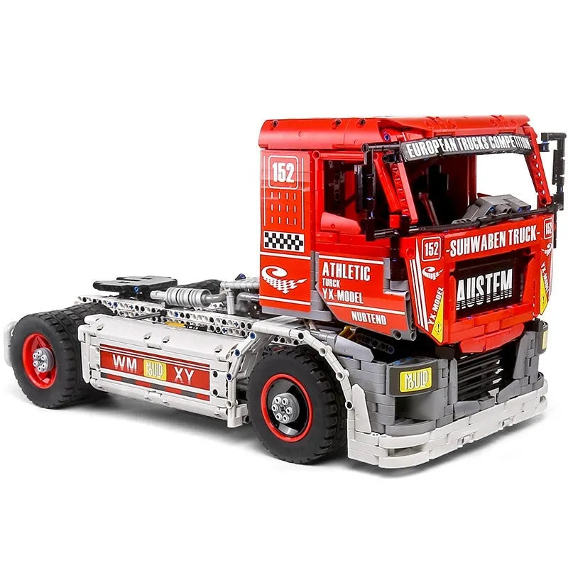 Building Blocks Tech MOC RC Motorized Heavy Racing Truck Bricks Toy 13152 - 6
