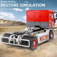 Thumbnail for Building Blocks Tech MOC RC Motorized Heavy Racing Truck Bricks Toy 13152 - 10