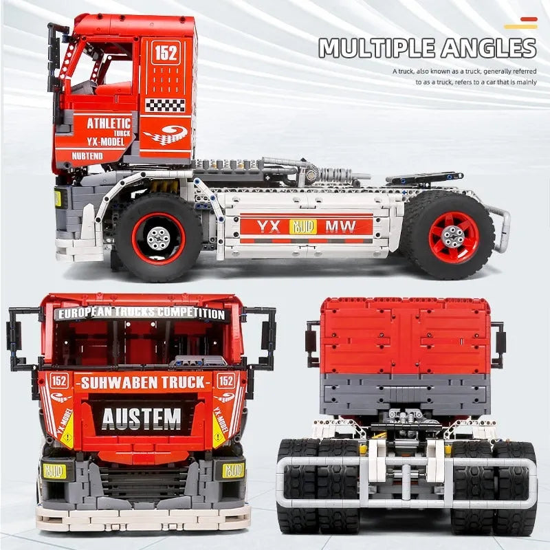 Building Blocks Tech MOC RC Motorized Heavy Racing Truck Bricks Toy 13152 - 11