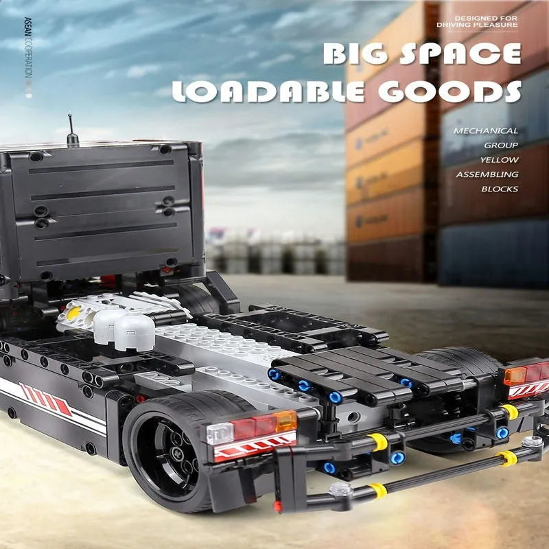 Building Blocks Tech MOC RC Motorized Race Sports Truck Bricks Toys 15002 - 9