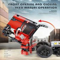 Thumbnail for Building Blocks Tech MOC RC Motorized Race Sports Truck Bricks Toys 15002 - 4