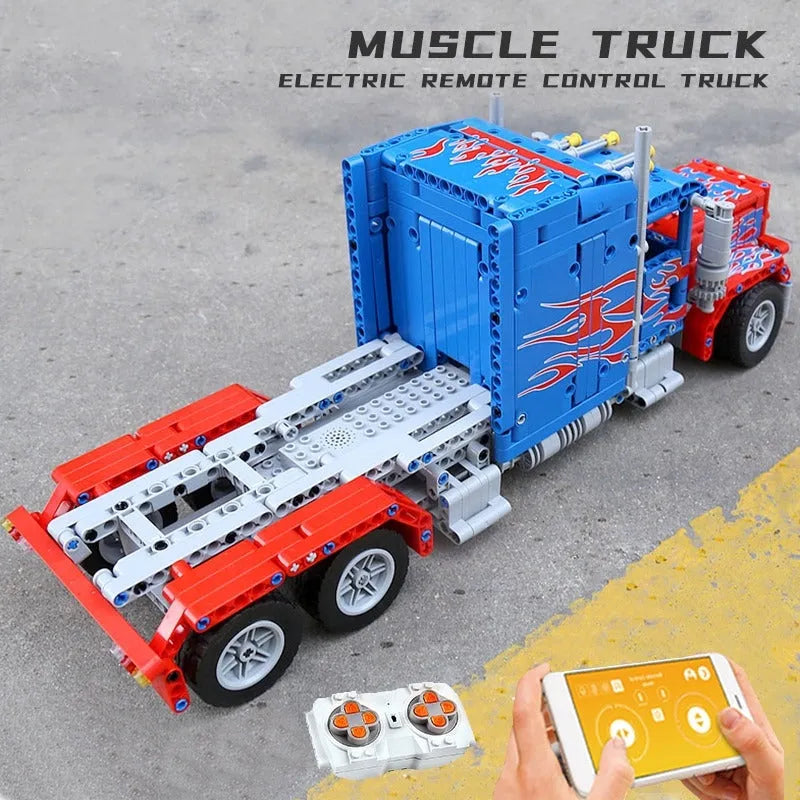 Building Blocks Tech MOC RC Motorized Sports Racing Truck Bricks Toy 15001 - 6