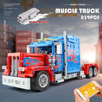 Thumbnail for Building Blocks Tech MOC RC Motorized Sports Racing Truck Bricks Toy 15001 - 2