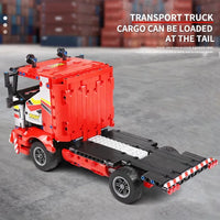 Thumbnail for Building Blocks Tech MOC RC Motorized Transport Truck Bricks Toy 15003 - 10