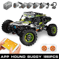 Thumbnail for Building Blocks Tech MOC RC Off - Road 4WD Buggy Truck Bricks Toys 18002 - 1