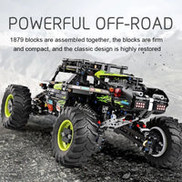 Thumbnail for Building Blocks Tech MOC RC Off - Road 4WD Buggy Truck Bricks Toys 18002 - 12