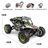 Thumbnail for Building Blocks Tech MOC RC Off - Road 4WD Buggy Truck Bricks Toys 18002 - 3