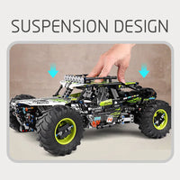 Thumbnail for Building Blocks Tech MOC RC Off - Road 4WD Buggy Truck Bricks Toys 18002 - 10