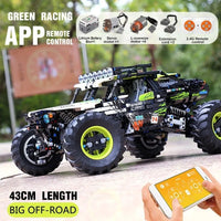 Thumbnail for Building Blocks Tech MOC RC Off - Road 4WD Buggy Truck Bricks Toys 18002 - 11