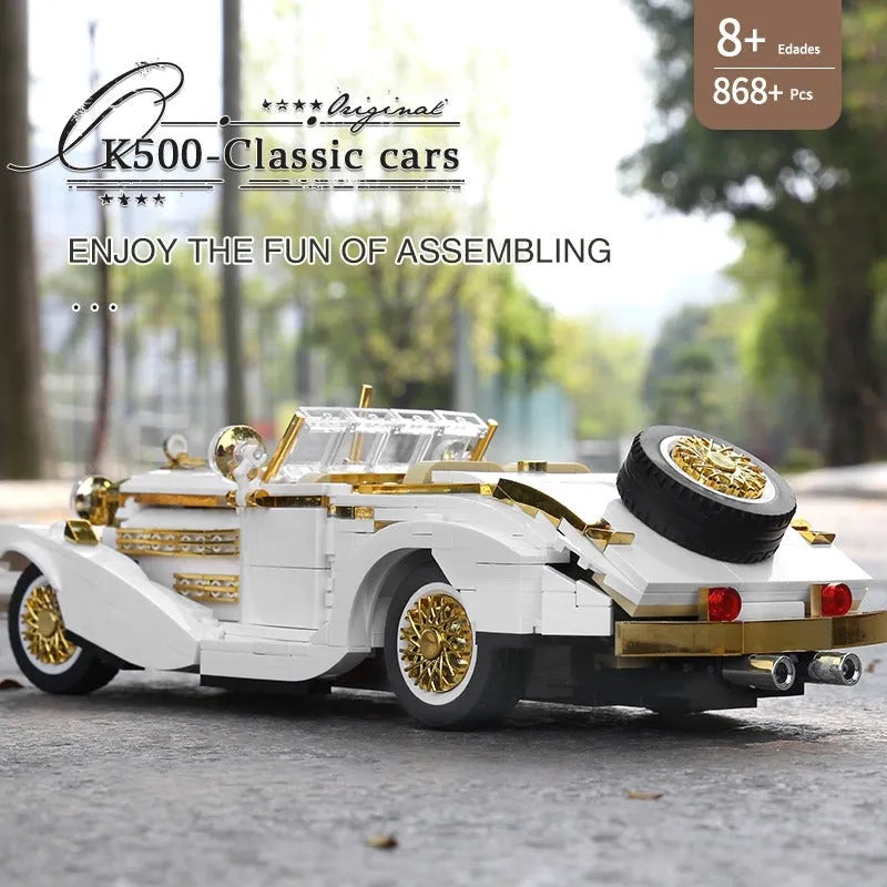 Building Blocks Tech MOC Retro K500 Classic Vintage Car Bricks Toy 10003 - 5