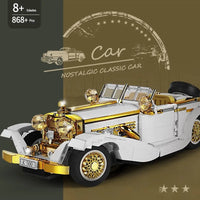 Thumbnail for Building Blocks Tech MOC Retro K500 Classic Vintage Car Bricks Toy 10003 - 4