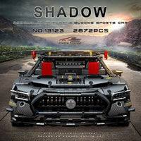Thumbnail for Building Blocks Tech MOC Shadow AMG GTR Roadster Racing Car Bricks Toy 13123 - 5