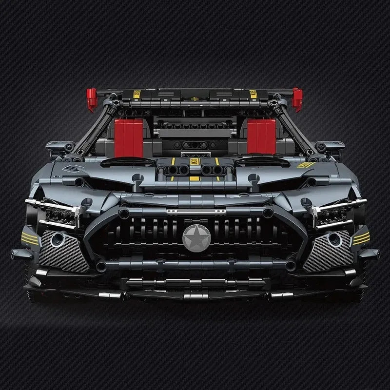 Building Blocks Tech MOC Shadow AMG GTR Roadster Racing Car Bricks Toy 13123 - 3
